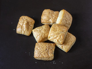 Milan buns with sesame seeds