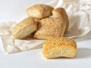 Milanese buns on a light background