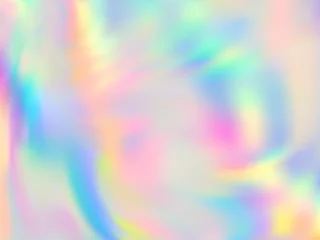 Foto op Plexiglas Holographic gradient neon vector illustration. © SunwArt