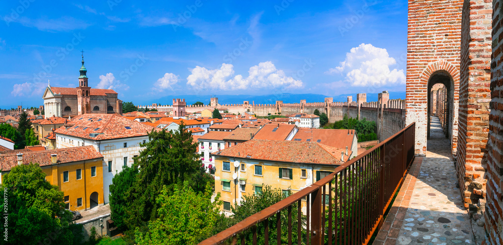 Wall mural cittadella - best preserved walled fortified medieval town in italy, veneto region