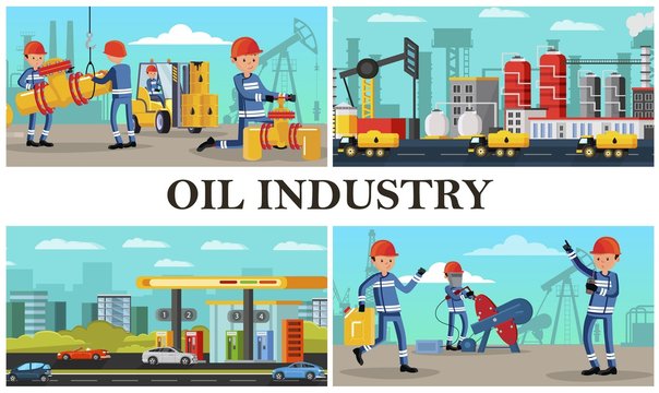 Flat Oil Industry Composition