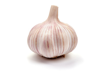 Fresh garlic, isolated on white background