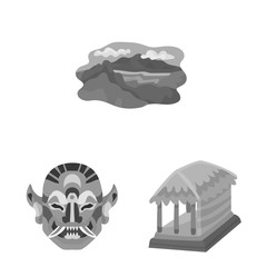 Vector illustration of asian and geography symbol. Collection of asian and tourism stock symbol for web.