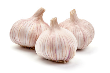 Obraz premium Fresh garlic, isolated on white background