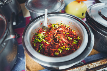 Street food market Skewers Food Grilling