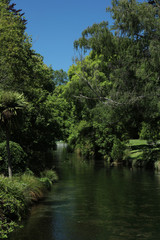 Blick auf den Fluß Avon in Christchurch Neuseeland