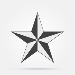 Star icon. Outline rank vector. Line sparkle symbol. Trendy flat ui sign design. Thin linear graphic pictogram for web site, mobile application. Logo illustration.