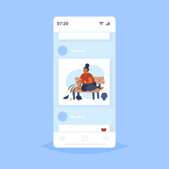 Fat obese woman holding bread and feeding