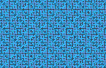 decorative geometric block and tiles pattern