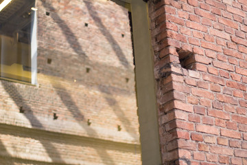 wall of an old house