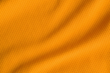 Orange color sports clothing fabric jersey football shirt texture top view