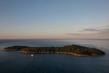 beautiful Lokrum Island near Dubrovnik