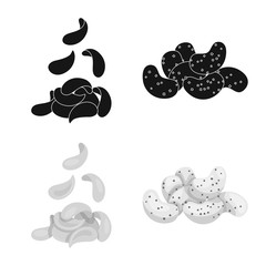 Vector design of Oktoberfest and bar sign. Set of Oktoberfest and cooking stock vector illustration.