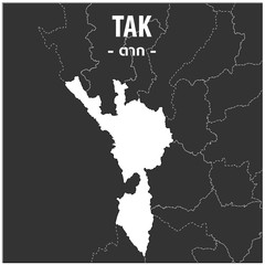 Tak map Province of Thailand