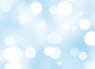 Abstract Bokeh On Blue Background