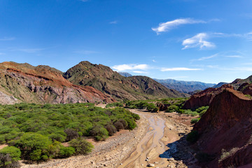 Camino entre Salta y Cafayate Argentina