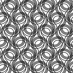 Design seamless monochrome decorative pattern
