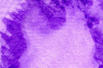 Abstract violet illustration. Watercolor background on paper. For design, web, decoration. Texture for wallpaper.