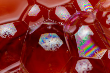 Fototapeta na wymiar Close-up view of the bubbles