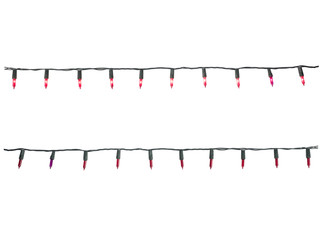 vintage red christmas light bulb