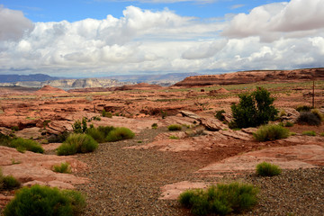 Distant view Lake Powell Arizona