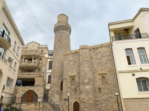 Ancient Mohammed mosque at Mirza Mansur street, house 53,  Icheri Sheher, Baku, Azerbaijan