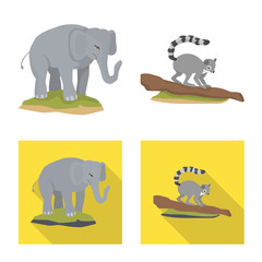 Isolated object of nature and fun symbol. Collection of nature and entertainment vector icon for stock.