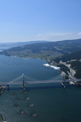 aerial panoramas of the city of vigo