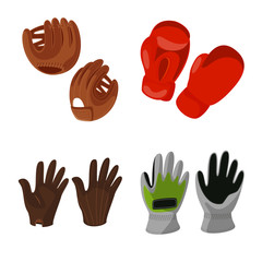 Vector illustration of accessory and style sign. Set of accessory and distinctive vector icon for stock.