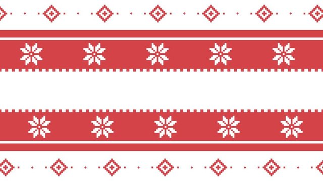 Traditional Lapland vector pattern, Sami people folk art design, traditional knitting and embroidery Nordic, Scandinavian retro ornaments from Norway, Sweden, Finland, Ukraine, Poland and Russia.
