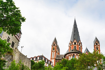 Fototapeta na wymiar Limburger castle and cathedral in Limburg an der Lahn, Germany