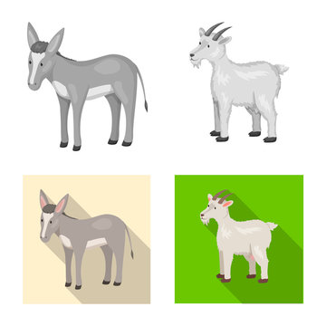 Vector design of breeding and kitchen symbol. Set of breeding and organic vector icon for stock. © pandavector