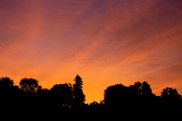 Fototapeta premium Red sky at morning