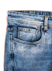 Side Pocket Of Blue Denim