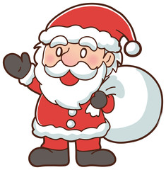 イラスト素材：サンタクロース　クリスマス　サンタさん