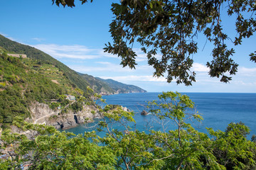 View on sea with, mountains on background