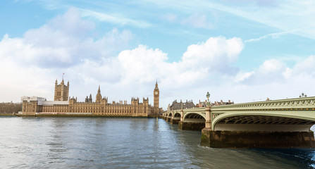 Fototapeta Westminster, BigBen and Westminster bridge, London obraz