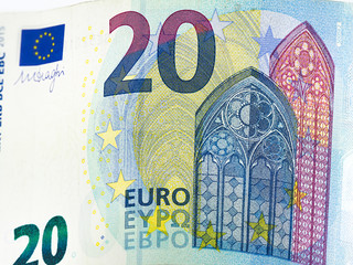 photo of a twenty euro bill
