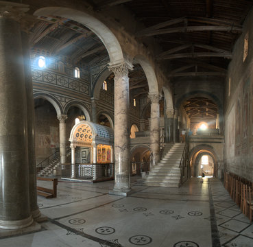 Interior of the Florentine church of San Miniato al Monte