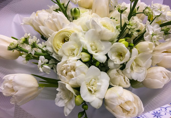Bridal bouquet: white flowers