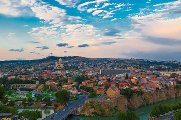 Georgia. Tbilisi, view from Narikala fortress