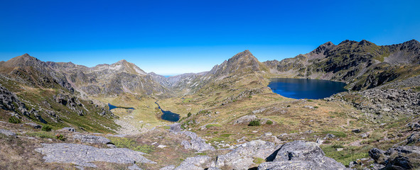 Panoramic view to the Blue Lake