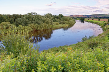 Fototapeta na wymiar Rural countryside view in Northumberland - North East England