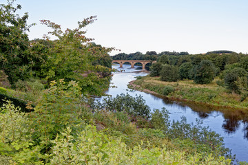 Rural countryside view in Northumberland - North East England