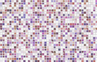 colored dots and squares