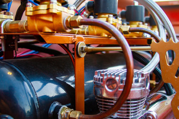 Intake Manifold of a vintage car