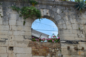 Old city walls in Split on June 15, 2019.