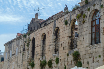 Old city walls in Split on June 15, 2019.