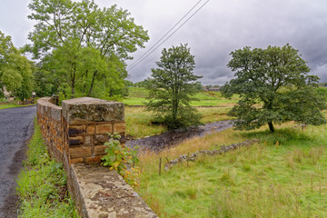 Rural countryside view in Northumberland - North East England