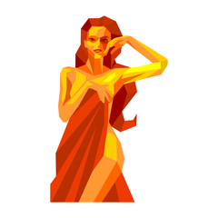 abstract art of women vector